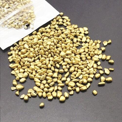 1Pack Fake Gold Stone Beads Glass Metallized Resin Mold Filler Nail Art Decoration Diy Jewelry Making Mold Filling Tools