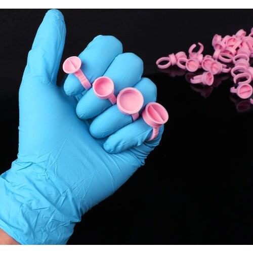 100Pcs Disposable Microblading Tattoo Ink Ring Cup Caps Pigments L M S Pink Needle Supplies Accessories Makeup Permanent Use