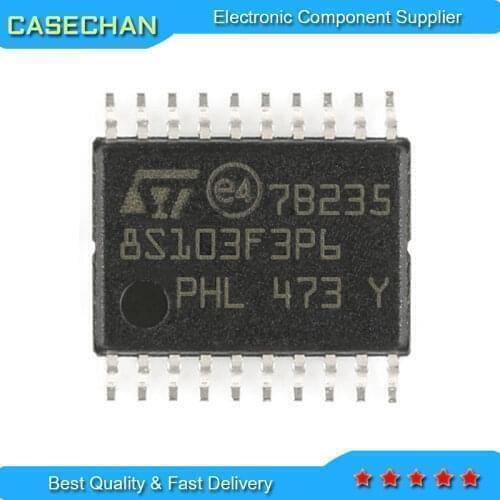 100PCS STM8S103F3P6 TSSOP-20 STM8S103F3P3 STM8S003F3P6 TSSOP20 STM8S103 F3P6 F3P3 STM8S003 STM8S New Original In Stock IC chip