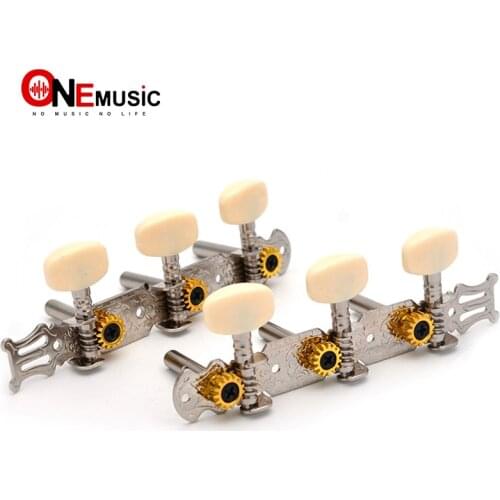 1L1R Chrome Guitar Locking String Tuning Pegs Keys Tuners Machine Heads for Classical Guitar