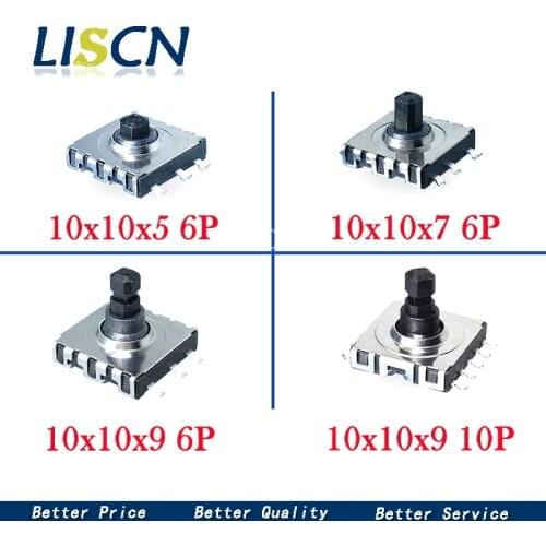 5PCS 10*10* 5/7/9 SMD 5 Five Way Switch 10x10x 5 7 9 mm Multi-Function Multi Direction Switch Touch Reset Button 6p 10p