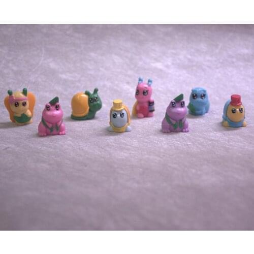 50pcs/lot Cute Snail Bee Turtle Frog Animal Model Toys 2.5cm Cartoon Anime Action Figure