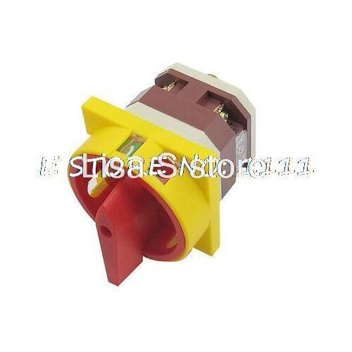 AC 380V 16A 4 Screw Terminals 2 Positions Latching Rotary Cam Changeover Switch