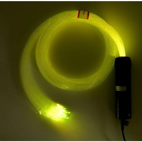 Car Star 6W RGB LED Fiber Optic Light Engine Smart phone APP RF remote Controller Sound music device+2M 200pcs 0.75mm PMMA cable