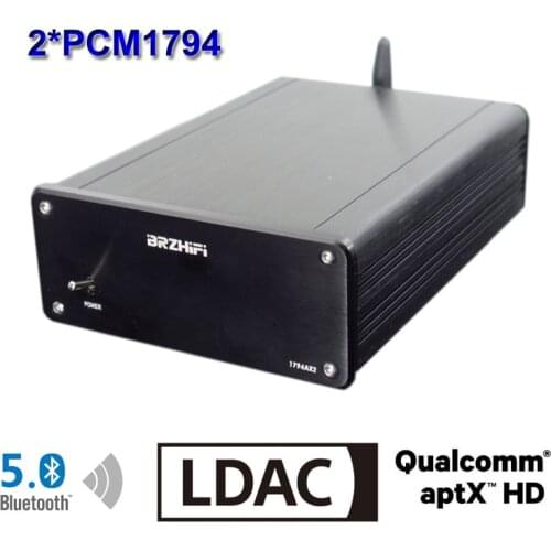 Bluetooth QCC5125 Dual PCM1794 USB DAC LDAC APTX-HD OPA1612 MUSES8920 PCM1794A Stereo Home Theater HiFi Decoder