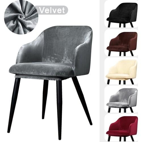 Velvet Fabric Sloping Arm Chair Cover Big Size Wing Bakc King Back Chair Covers Seat Covers For Hotel And Home Party Banquet