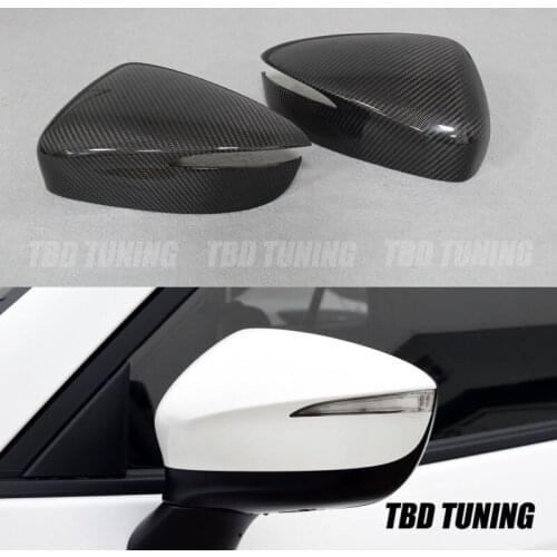 Rear View Mirror Cover For Mazda CX-3 CX-4 CX-5 2015 2016-2019 Carbon Fiber Mirror Replacement Style Car Wing Mirror Cover
