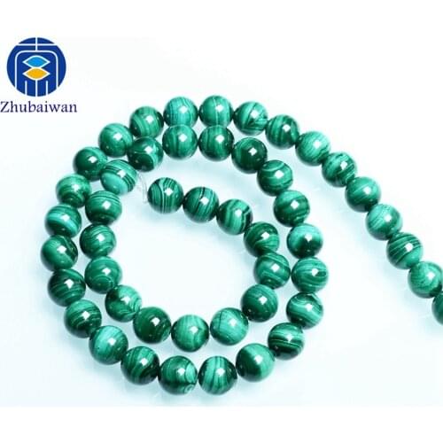JuleeCrystal Natural Malachite Bead Wholesale 8mm Gemstone Beads For Jewelry Making