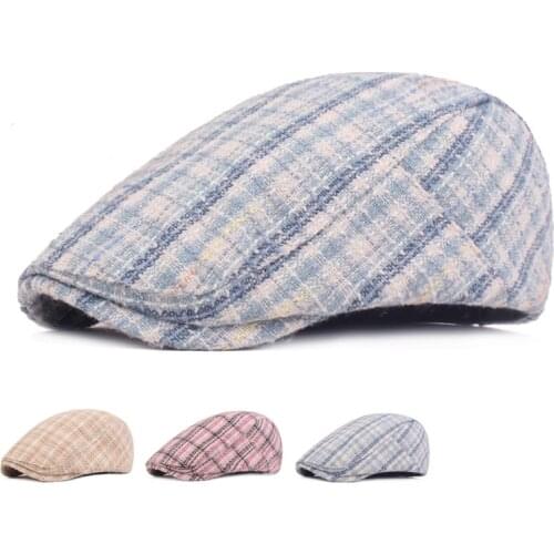Men Women Peaky Blinders Duckbill Beret Kpop Korean Cap Hollow Cotton Adjustable Cabbie Newsboy Driving Hunting Flat Hat 2021