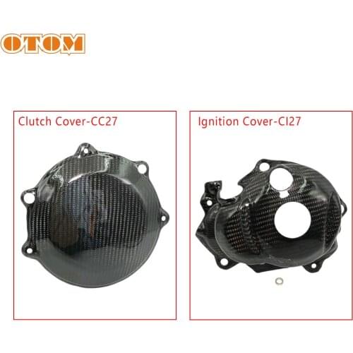 OTOM Motorcycle Magneto Engine Clutch Protective Cover Dirt Bike Pit Bikes Spare Carbon Fiber Guard For YAMAHA WR450F 2012-2015