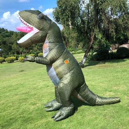 Adult Dinosuar Inflatable Costumes Halloween Cosplay Costume T-rex Purim Role Play Disfraz Mascot Clothes