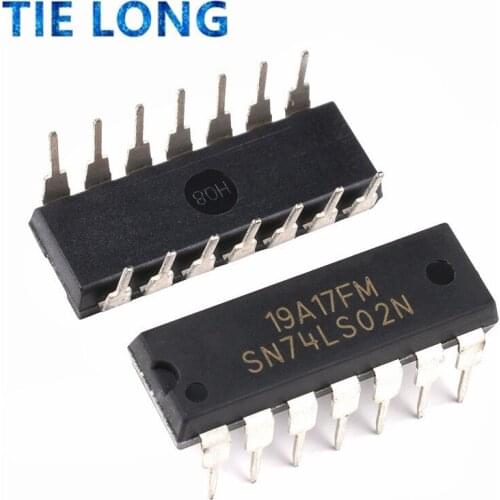 10PCS HD74LS02P DIP14 HD74LS02 DIP SN74LS02N 74LS02 SN74LS02 DIP-14 new and original IC
