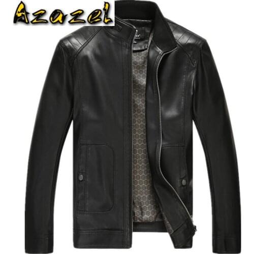 2020 New Spring and autumn Brand mens Genuine Leather jacket Men Business Casual jackets mens natural sheepskin leather jacket