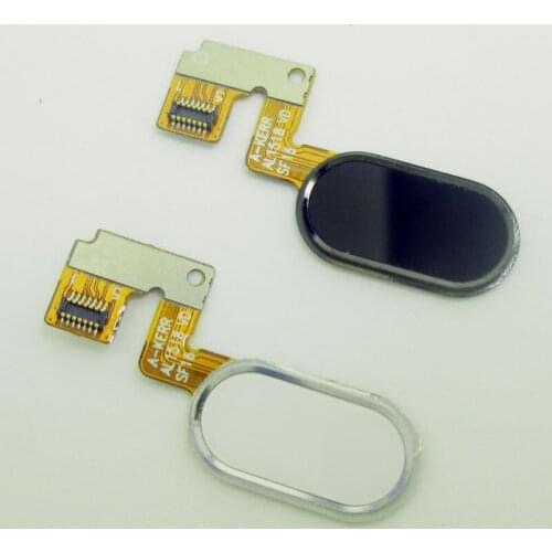 New Fingerprint Finger Print Sensor Scann Touch ID Keypad Home Button for Meizu M3 Note White Black Flex Cable