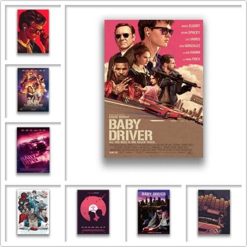 Baby Driver White Coated Paper Prints High Definition Clear Image Livingroom Bedroom Bar Decoration Home Art Brand