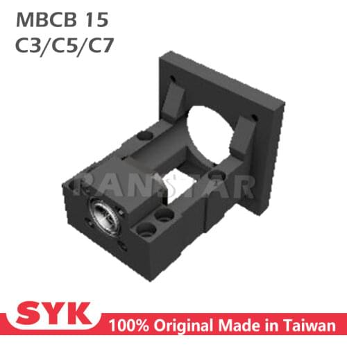 SYK Professional Motor Bracket Support Unit for ball screw housing MBCB15-D/DP/E/EP stepper servo motor with BF15 and Coupler cn