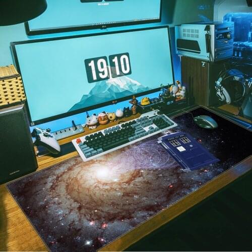 Tardis Doctor Who Laptop Gaming Mousepad Computer Gaming Mousepad Anti-slip Natural Rubber with Locking Edge Gaming Mouse Mat