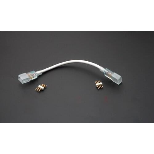 20pcs LED Light 5050 With 4-wire Colorful RGB Butt Connecting Line 4Pins Soft Light Connector Intermediate Joint