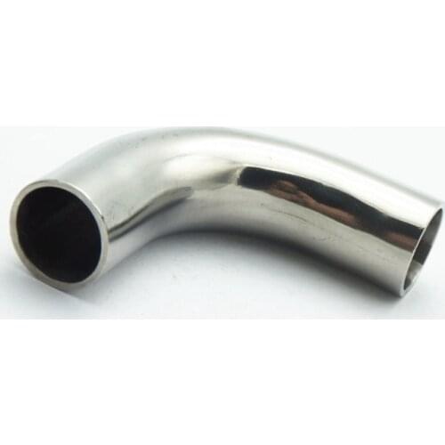 2-1/2" 63mm OD 304 Stainless Steel Sanitary Weld 90 Degree Elbow Extension Pipe Fitting For Home Brew Homebrew Wine Beer Brewing