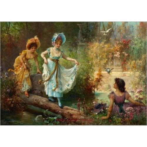 Needlework for embroidery DIY French DMC High Quality - Counted Cross Stitch Kits 14 ct Oil painting - Single-plank Bridge