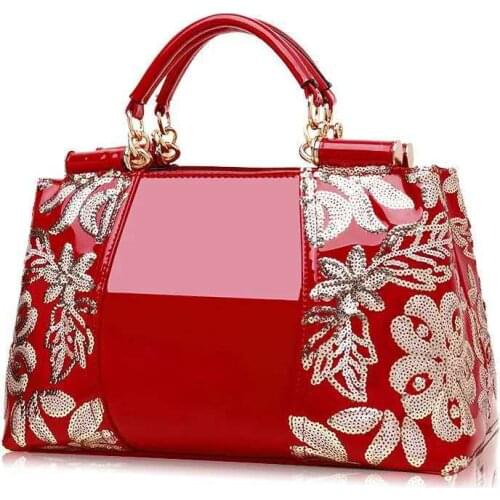 Womens Vintage Elegent Genuine Leather Tote Shoulder Embroidery Bag Luxury Designer Satchel Handbag Purse