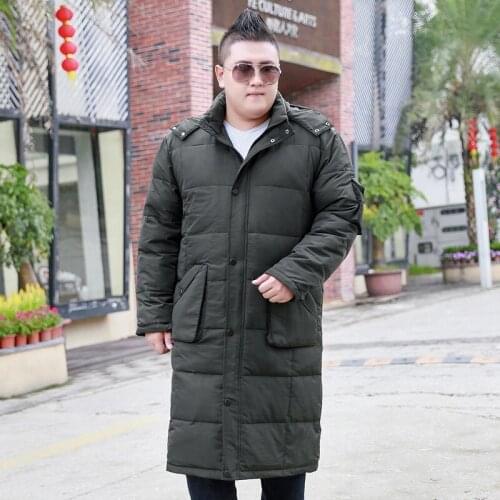 Size XL-9XL 10XL Winter Jacket Mens Winter Brand Thicken Plus Long Leisure Kneeling Jacket Mens Coat Jacket For 175kg