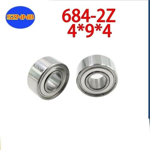 10/5pcs Miniature Deep Groove Ball Bearing MR684ZZ 684ZZ 4x9X4mm High Precision silent Bearing steel ABEC-5 small bearing