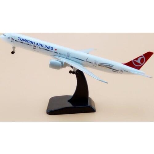 20cm Alloy Metal Air TURKISH Airlines Boeing 777 B777 Airways Plane Model Airplane Model w Stand Aircraft Crafts Gift