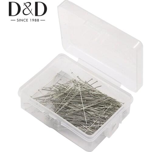 300 Pieces 35mm Stainless Steel Head Pins Fine Satin Straight Pin Dressmaker Pins for Jewelry Making DIY Craft Sewing Tools