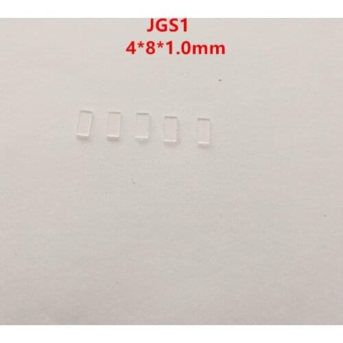 4*8*1.0Mm Jgs1 Extreme Ultraviolet Fused Silica Glass Lens Filter Protection Window