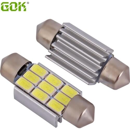 4pcs/lot festoon 36mm 39mm 42mm Dome Festoon 9SMD 5630 5730 LED CANBUS Car Interior Reading License plate light No Error 12V