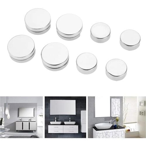 4Pcs Toilet Bathroom Mirror Glass Hinger Fixed Advertising Plate Glass Clamp Fixed Clip for 6-7mm or 3-5mm Thick Glass M3.5X20mm