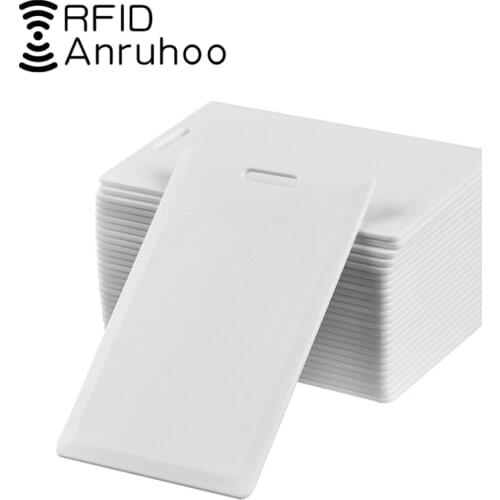 50PCS Quality Assurance 125Khz Rewritable Key EM4305 T5577 Copy Card Tag 1.8MM Thick Card RFID Access Control Token Keyfobs