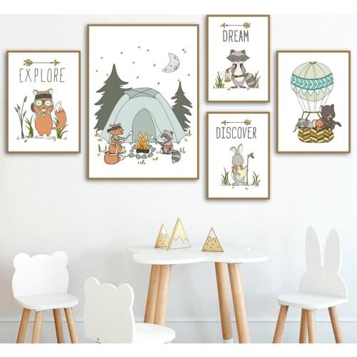 5D DIY Diamond Painting Fox Bear Rabbit Tent Arrow Diamond Embroidery Full Cross Stitch Kits Mosaic Pictures Home Decoration
