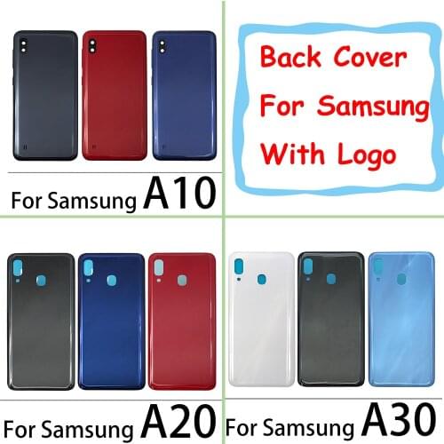50Pcs/Lot,Back Battery Door Rear Housing Cover Case For Samsung Galaxy A10 A105F A20 A205F A30 A305F With LOGO