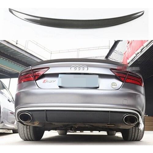 A7 Carbon Fiber Rear Trunk Spoiler Wing Lip for Audi A7 2011-2014 Car-Styling