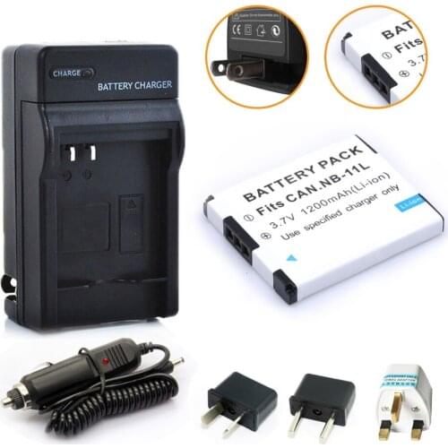 HIBTY NB-11L NB-11LH NB11L Battery + Charger Kit For Canon Powershot 130 IS, 115 IS, A2500 ELPH 135, 140 IS, ELPH 150 IS, 340 HS