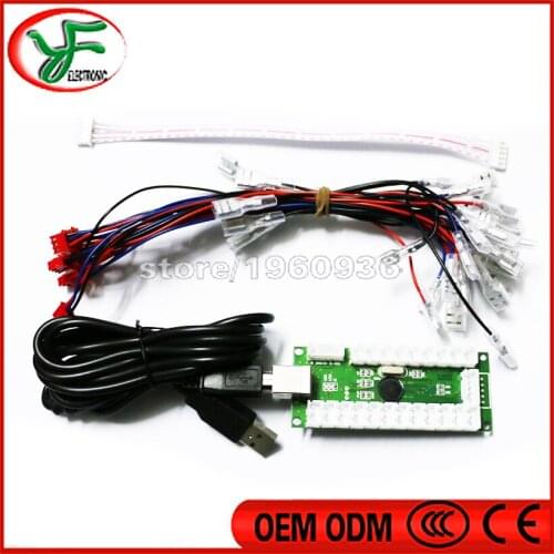 Zero Delay Encoder To PC Raspberry Pi 1 2 3 Arcade Joystick Controller LED Button Encoder Jamma MAME