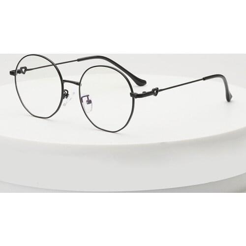 Round Optical Frames Fashion Eyeglasses Frames Clear Frame Transparent Gold Black Metal Eye Glasses Mens Women Eyewear 1985OLO