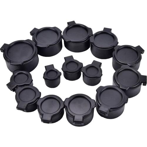 Objective Cap 25.4-57mm For Hunting Sight Cover Caliber Rifle Scope Mount Quick Flip Spring Up Open Lens Cover Cap Eye Protect