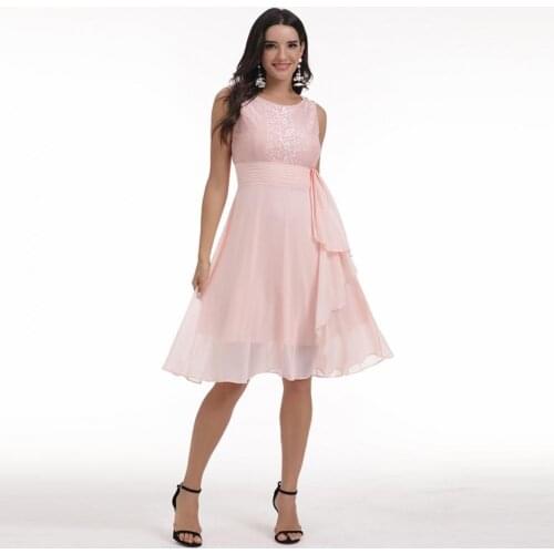 Summer Women Midi Dress Round Neck Sleeveless Cloth Tight Waist Summer Dress Weddiing Party Female 2021 Vestidos