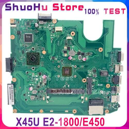 KEFU X45U Motherboard FOR ASUS X45 Motherboard original 100% Test CPU E2-1800/ E450