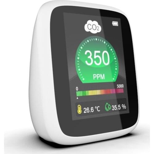 Air Quality Monitor Gas Analyzer Carbon Dioxider meter Temperature Humidity Monitor CO2 Detector NDIR Restaurants CO2 monitor