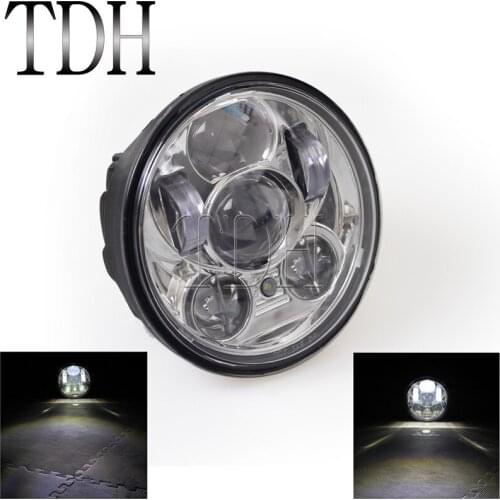 Motorcycles Black Aluminum 5.75" Headlamp For Harley LED Headlight FXDL FXDC FXDB FX Softail Dyna VRSCB 1984-2008