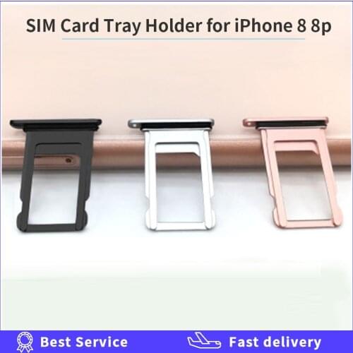 Nano SIM Card Holder Tray Slot for iPhone 8 plus 8p Replacement Part SIM Card Card Holder Adapter Socket Repair phone part