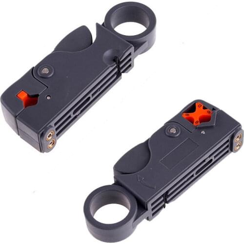 New Rotary Gray Plastic Universal Cable Wire Stripper Stripping Tool RG-58(3C2V),RG-59/62,RG6