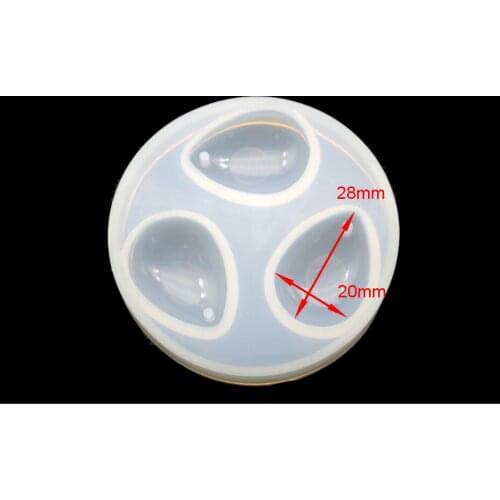 Oval 20*28mm Mold Resin Silicone Mould handmade DIY Jewelry pendant Making epoxy resin molds dropwter tear shape with hole