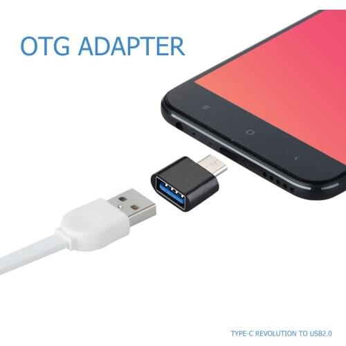 1/5pcs Type-C USB 2.0 OTG Converter USB C Connectors Adapter for Smartphone PC Mobile Phone Accessories 50X18x8mm