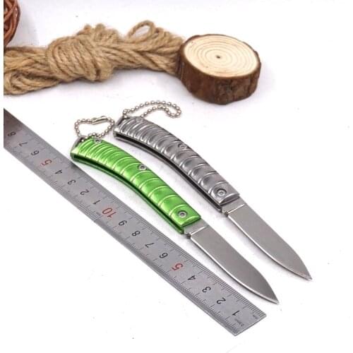 Mini Folding fruit Knife Tactical Pocket Survival Knife Stainless steel Outdoor Hunting Knives multi-function Camping EDC Tools