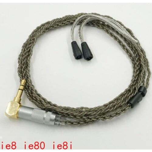 Replacement Audio Cable for Sennheiser IE8 IE80 IE8i Headphones 6N Single-Crystal Silver Microphone Volume Control 23JunT5